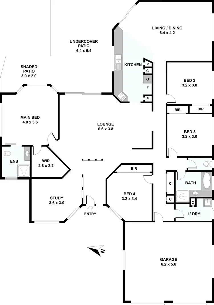 Floorplan of Homely house listing, 10 Contessa Place, Bracken Ridge QLD 4017