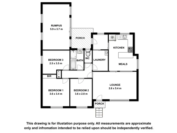 Floorplan of Homely house listing, 6 Stafford Street, Mount Gambier SA 5290