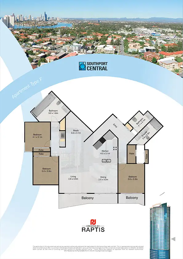Floorplan of Homely apartment listing, 56 SCARBOROUGH STREET, Southport QLD 4215