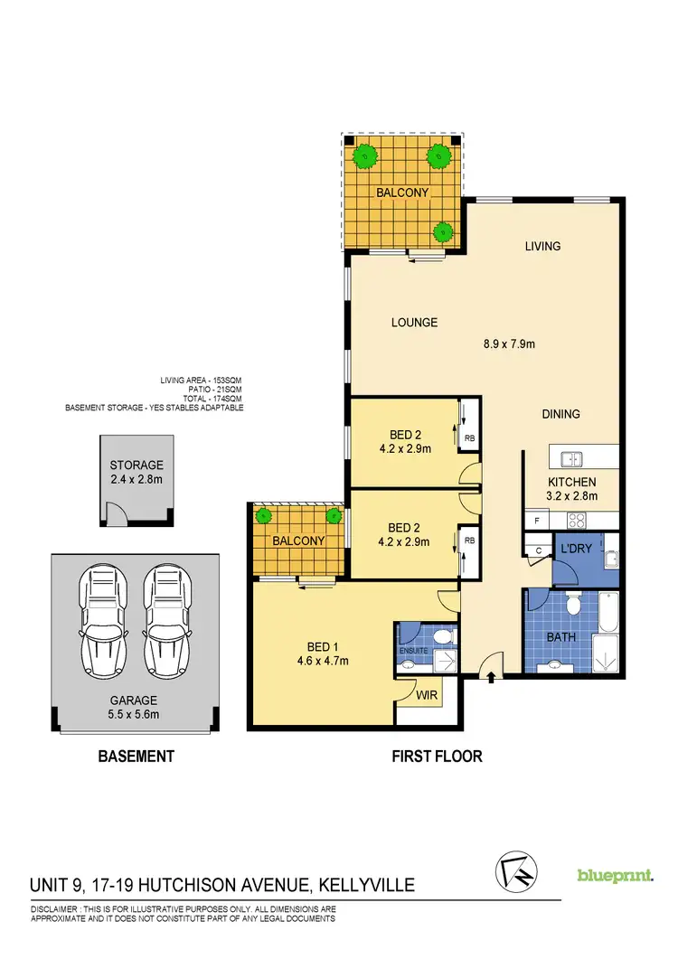 Floorplan of Homely apartment listing, 9/17-19 Hutchison Ave, Kellyville NSW 2155