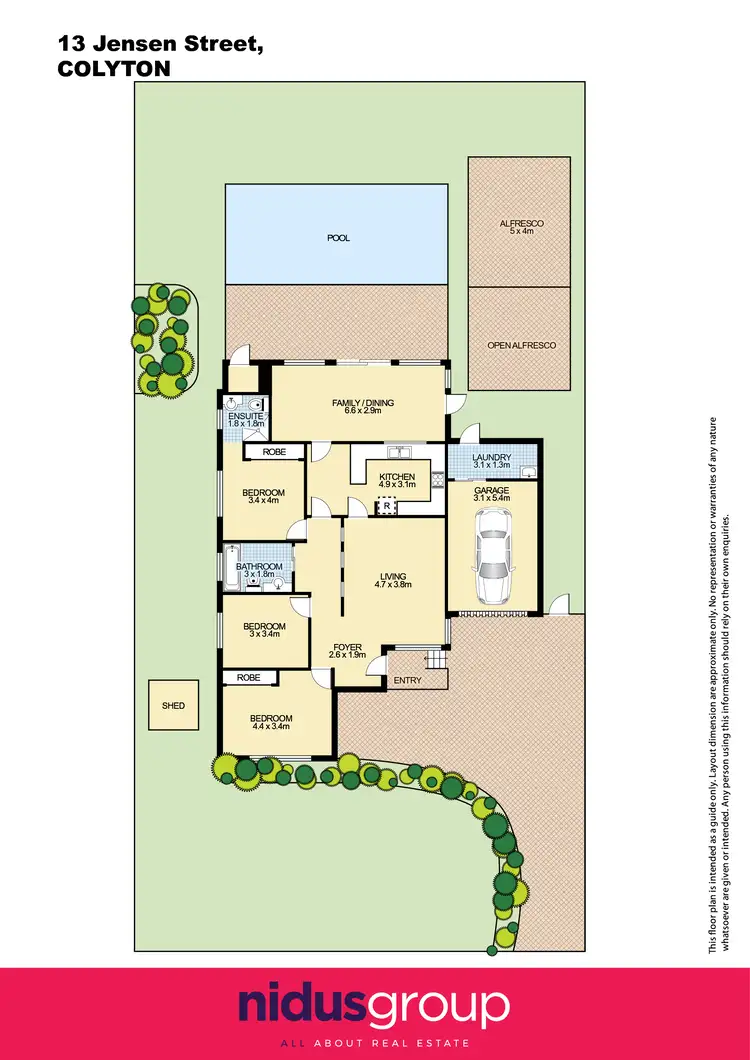Floorplan of Homely house listing, 13 Jensen Street, Colyton NSW 2760