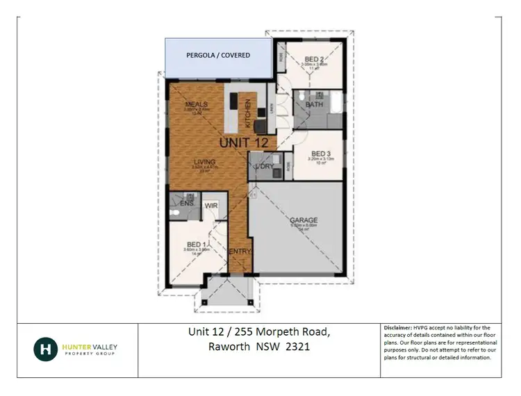 Floorplan of Homely house listing, 12/255 Morpeth Road, Raworth NSW 2321