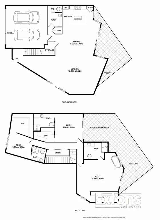 Floorplan of Homely townhouse listing, 1/124 MELBOURNE STREET, Mulwala NSW 2647