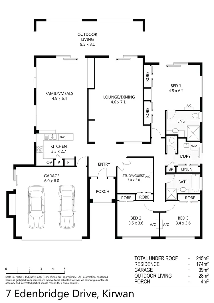Floorplan of Homely house listing, 7 Edenbridge Drive, Kirwan QLD 4817