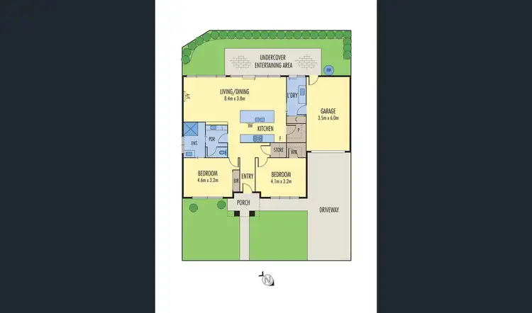 Floorplan of Homely townhouse listing, 1/31 Dardell Drive, Bannockburn VIC 3331