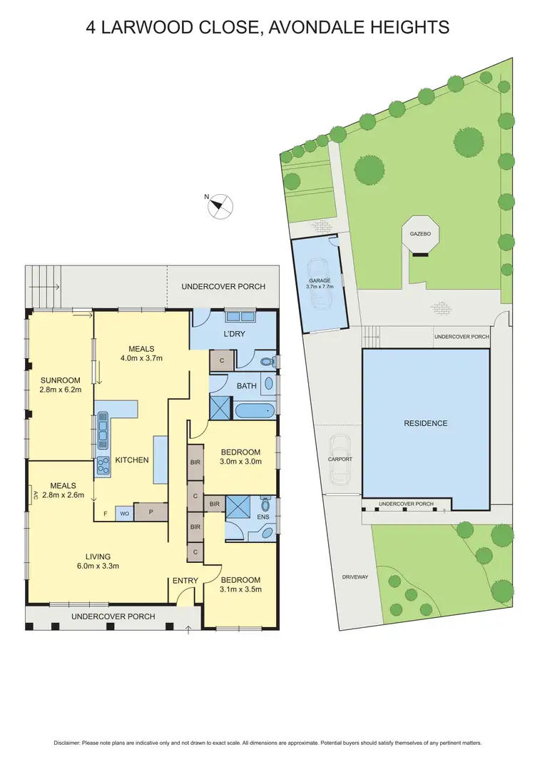 Floorplan of Homely house listing, 4 Larwood Close, Avondale Heights VIC 3034