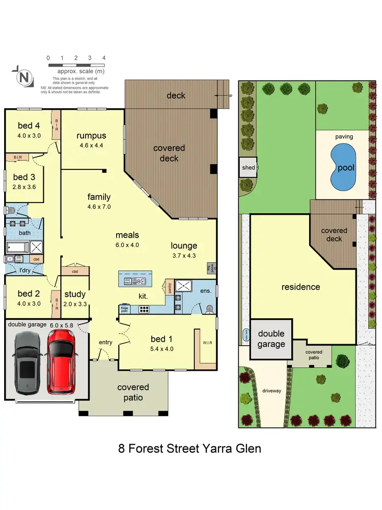 Floorplan of Homely house listing, 8 Forest Street, Yarra Glen VIC 3775