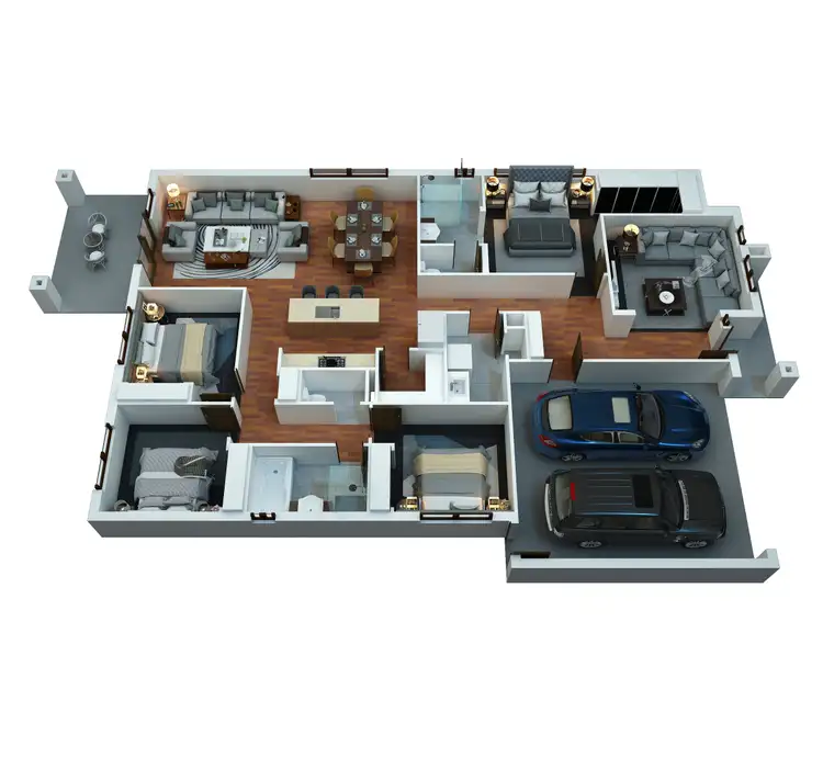 Floorplan of Homely house listing, 24 ROD LAVER WAY, Baranduda VIC 3691
