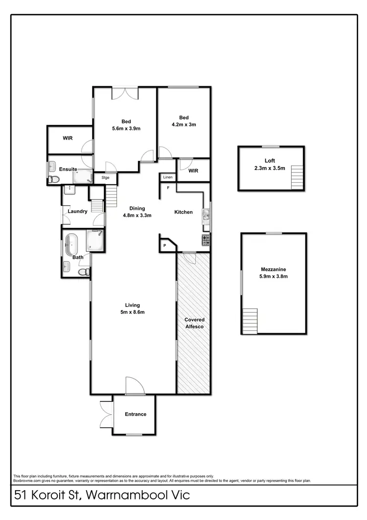 Floorplan of Homely house listing, 51 Koroit Street, Warrnambool VIC 3280
