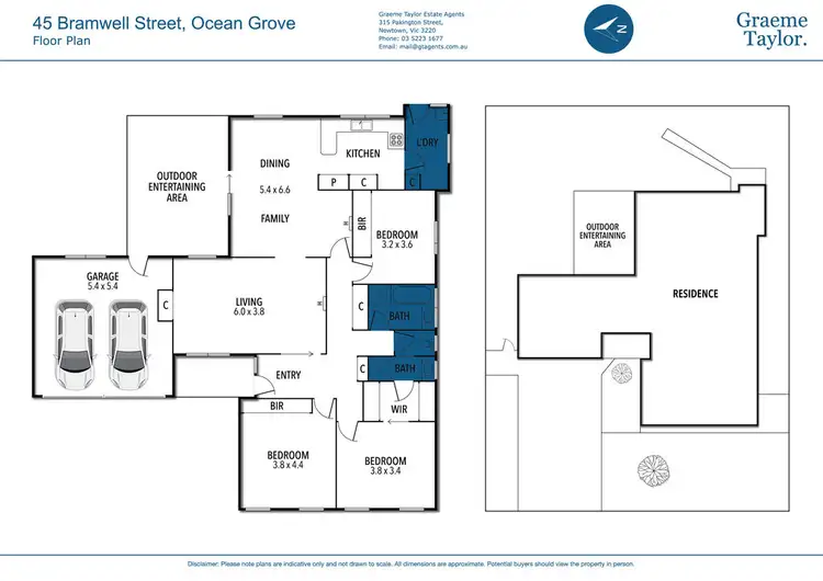 Floorplan of Homely house listing, 45 Bramwell Street, Ocean Grove VIC 3226