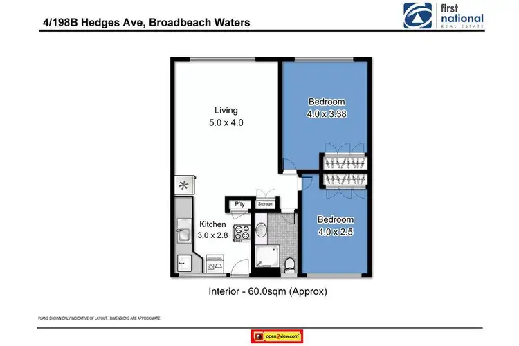 Floorplan of Homely unit listing, 4/198B Hedges Avenue, Mermaid Beach QLD 4218