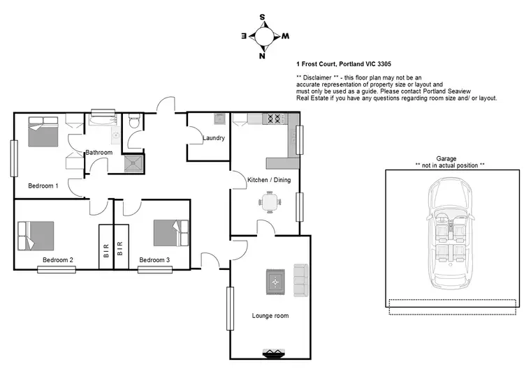 Floorplan of Homely house listing, 1 Frost Court, Portland VIC 3305