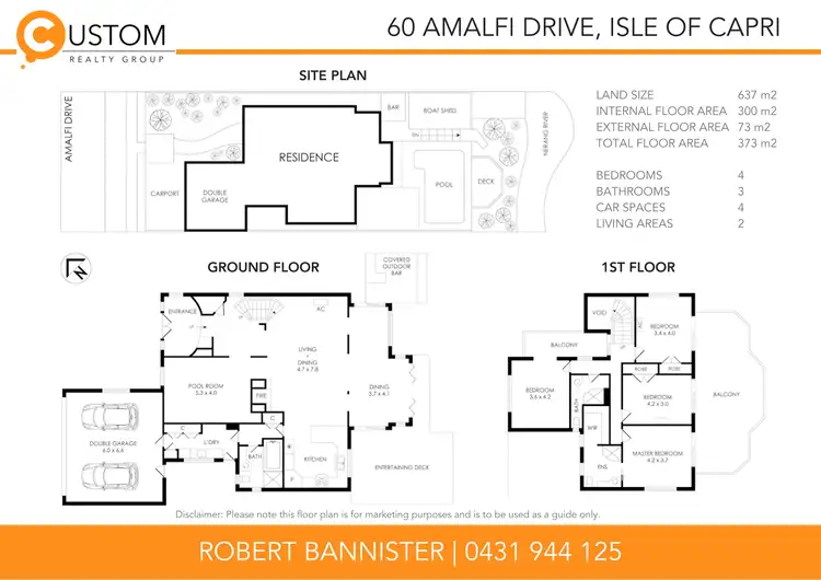 Floorplan of Homely house listing, 60 AMALFI DRIVE, Isle Of Capri QLD 4217
