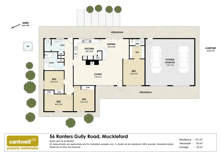 Floorplan of Homely house listing, 56 Ranters Gully Road, Muckleford VIC 3451