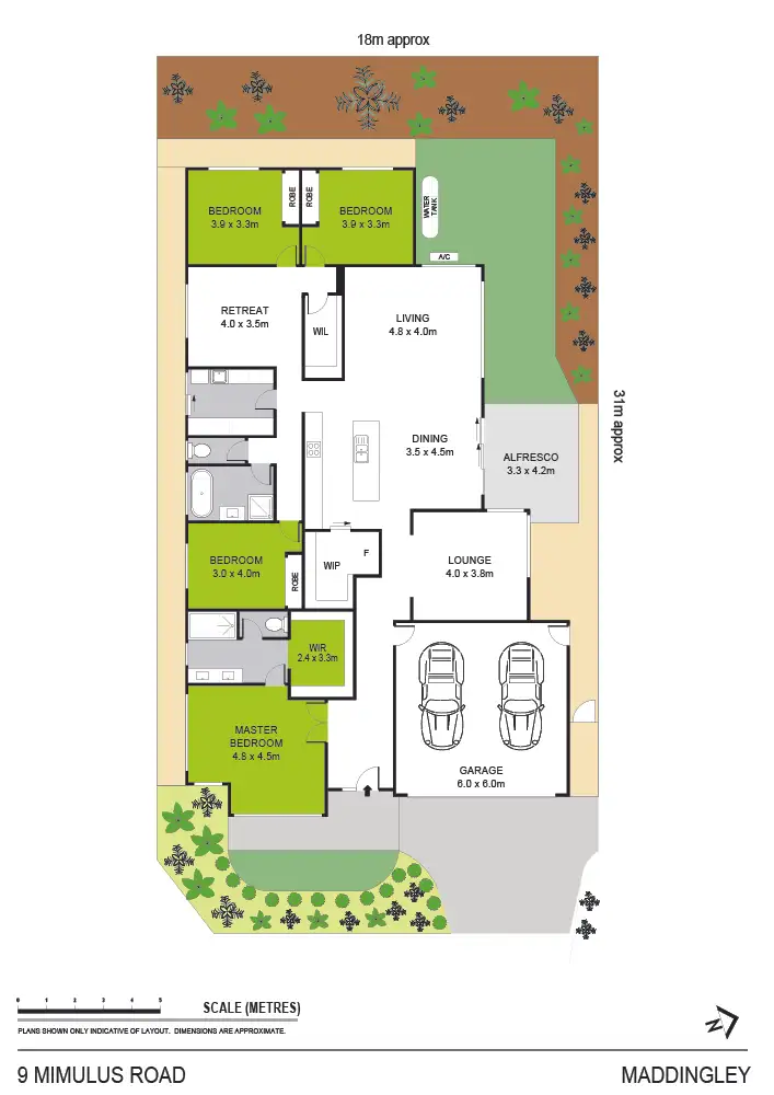 Floorplan of Homely house listing, 9 Mimulus Road, Bacchus Marsh VIC 3340
