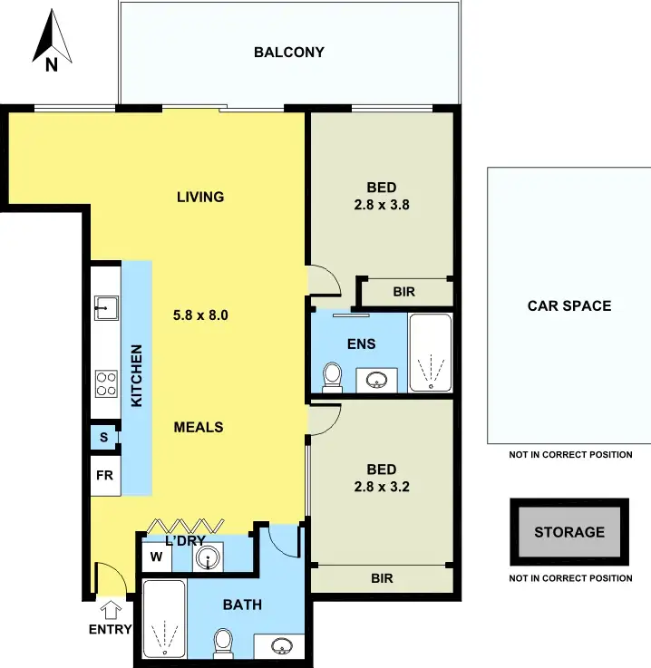 Floorplan of Homely apartment listing, 10/118-126 Maribyrnong Rd, Moonee Ponds VIC 3039
