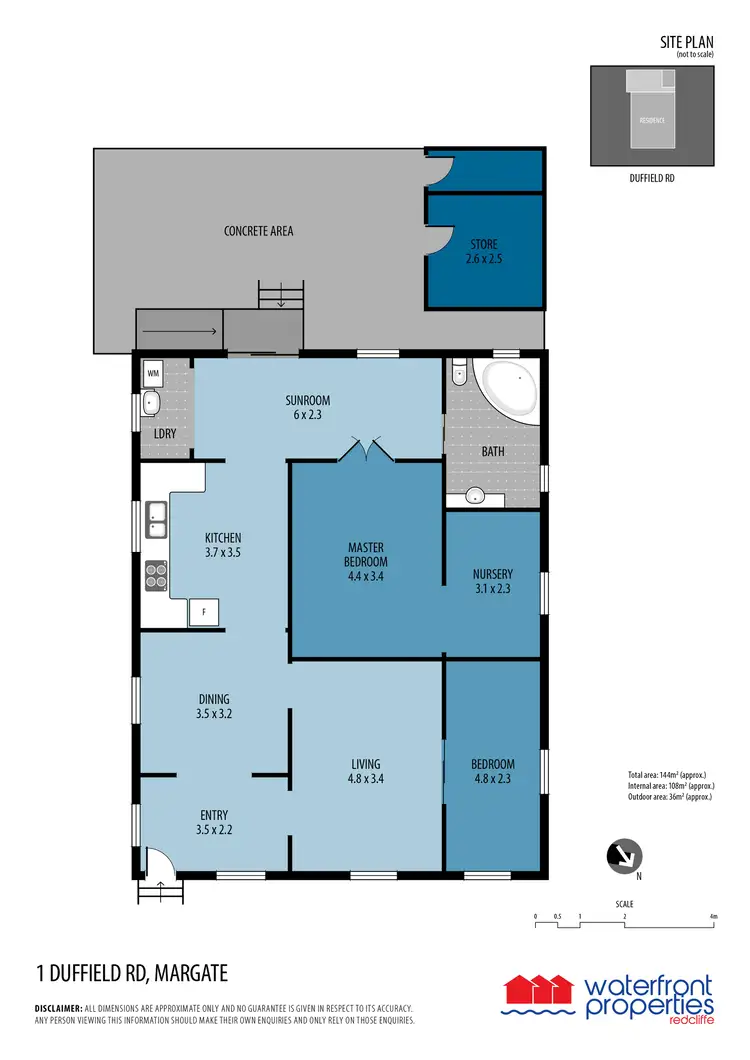Floorplan of Homely house listing, 1 Duffield Road, Margate QLD 4019