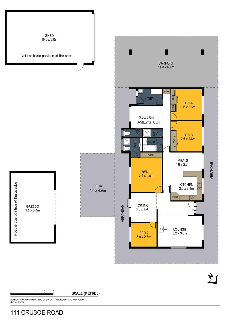 Floorplan of Homely house listing, 111-113 Crusoe Road, Kangaroo Flat VIC 3555