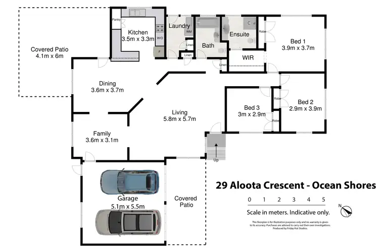Floorplan of Homely house listing, 29 Aloota Crescent, Ocean Shores NSW 2483