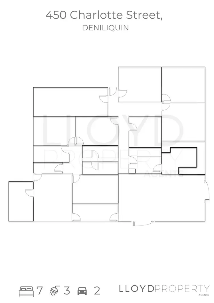 Floorplan of Homely house listing, 450 Charlotte Street, Deniliquin NSW 2710