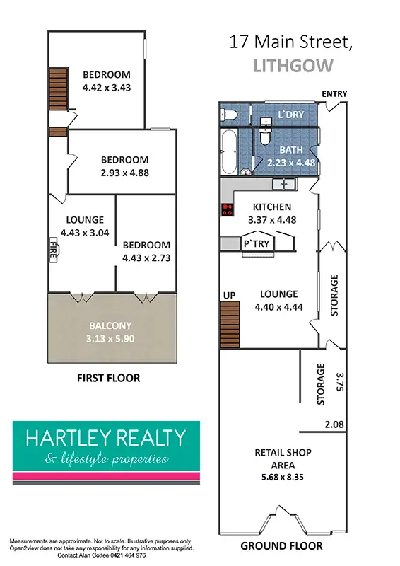 Floorplan of Homely terrace listing, 17 MAIN STREET, Lithgow NSW 2790