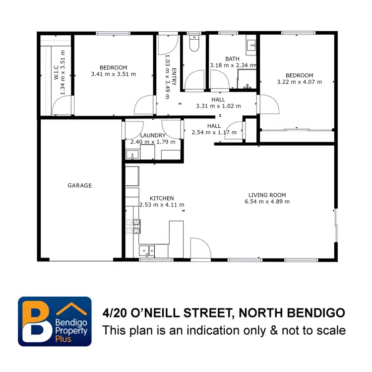 Floorplan of Homely house listing, 4/20 O'Neill Street, North Bendigo VIC 3550