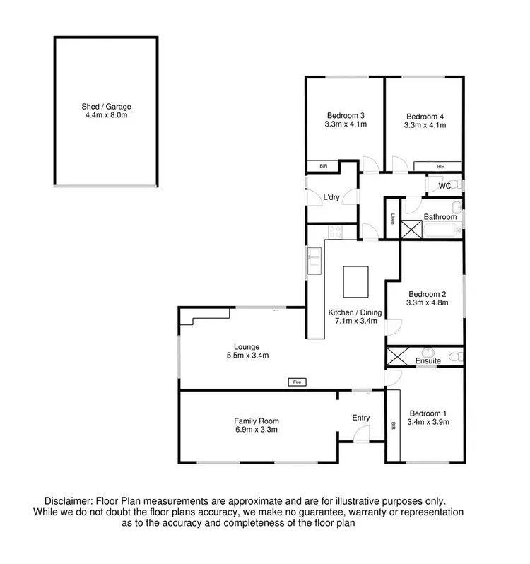 Floorplan of Homely house listing, 13 Brolga Street, Mount Gambier SA 5290