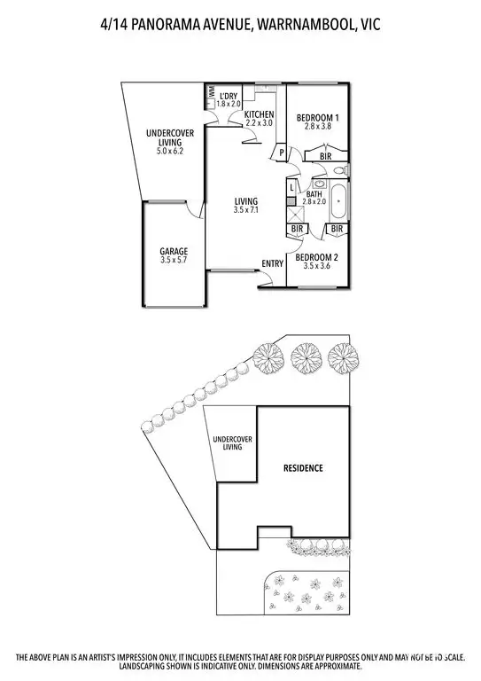 Floorplan of Homely unit listing, 4/14 Panorama Avenue, Warrnambool VIC 3280