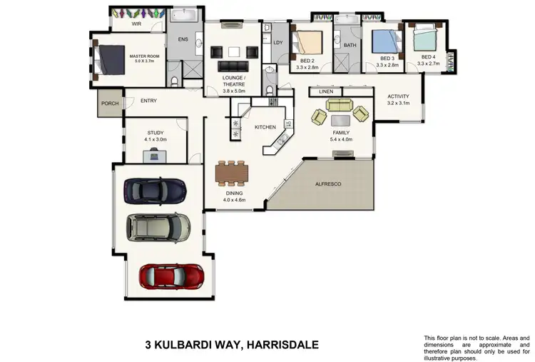 Floorplan of Homely house listing, 3 Kulbardi Way, Harrisdale WA 6112