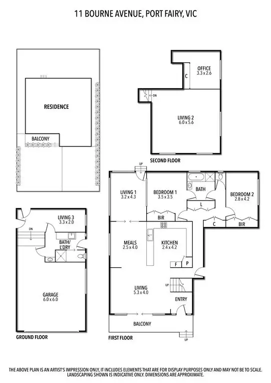 Floorplan of Homely house listing, 11 Bourne Avenue, Port Fairy VIC 3284