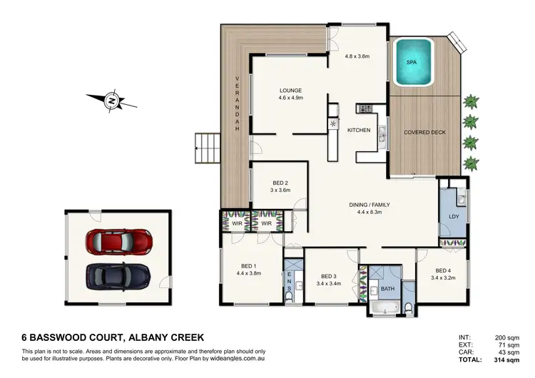 Floorplan of Homely house listing, 6 Basswood Court, Albany Creek QLD 4035