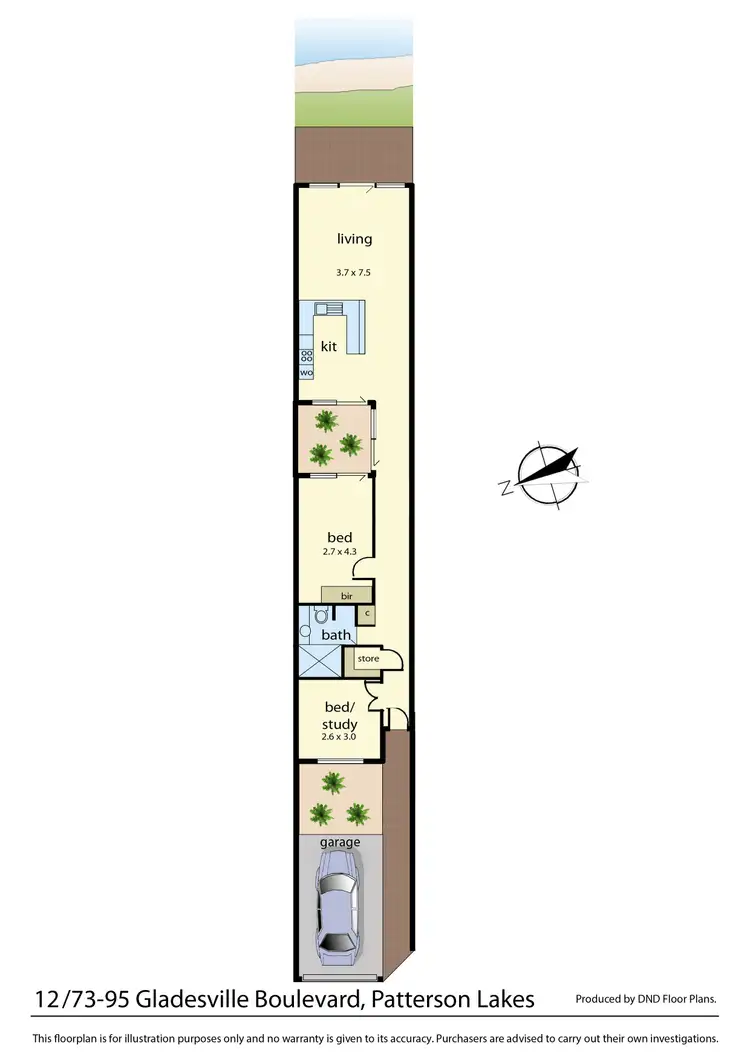 Floorplan of Homely retirement listing, 12/75-93 Gladesville Boulevard, Patterson Lakes VIC 3197