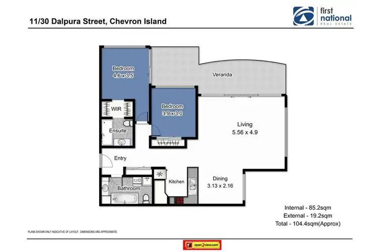 Floorplan of Homely unit listing, 11/30 Dalpura Street, Surfers Paradise QLD 4217