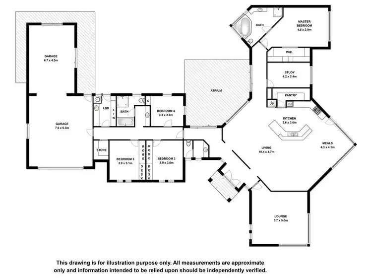 Floorplan of Homely house listing, 14 Houston Drive, Mount Gambier SA 5290