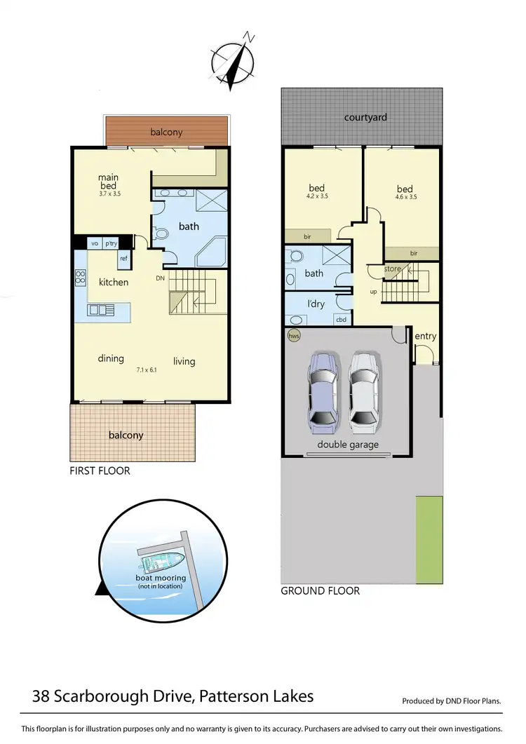 Floorplan of Homely house listing, 38 Scarborough Drive, Patterson Lakes VIC 3197