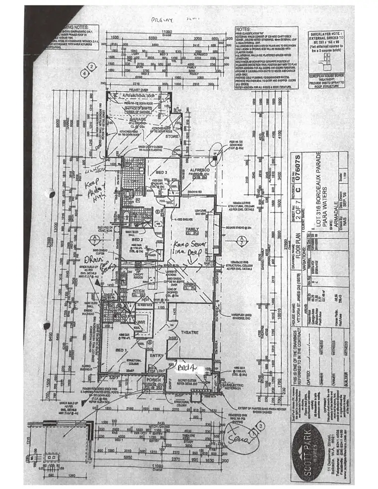 Floorplan of Homely house listing, 44 Bordeaux Parade, Piara Waters WA 6112