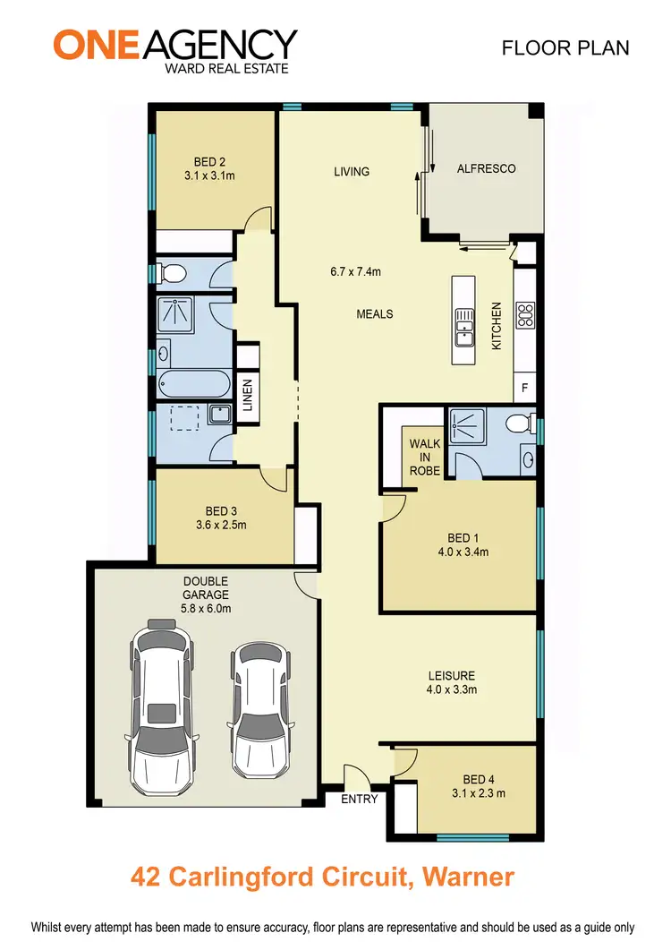 Floorplan of Homely house listing, 42 Carlingford Circuit, Warner QLD 4500