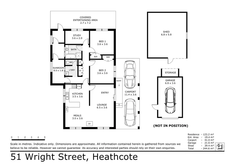 Floorplan of Homely house listing, 51 Wright Street, Heathcote VIC 3523