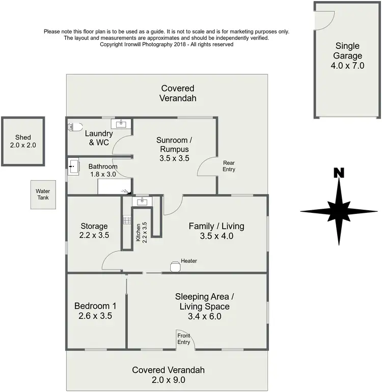 Floorplan of Homely house listing, 20 BLACKETER STREET, Beachport SA 5280