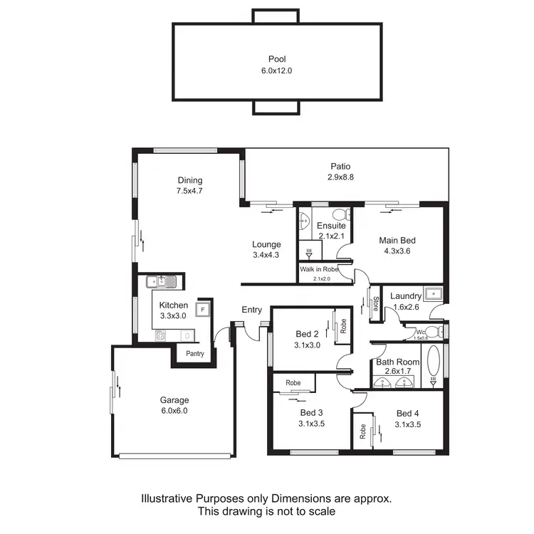 Floorplan of Homely house listing, 12 Bramble Street, Clifton Beach QLD 4879