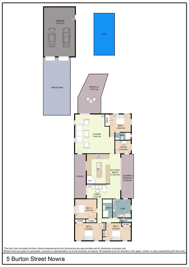 Floorplan of Homely house listing, 5 Burton Street, Nowra NSW 2541