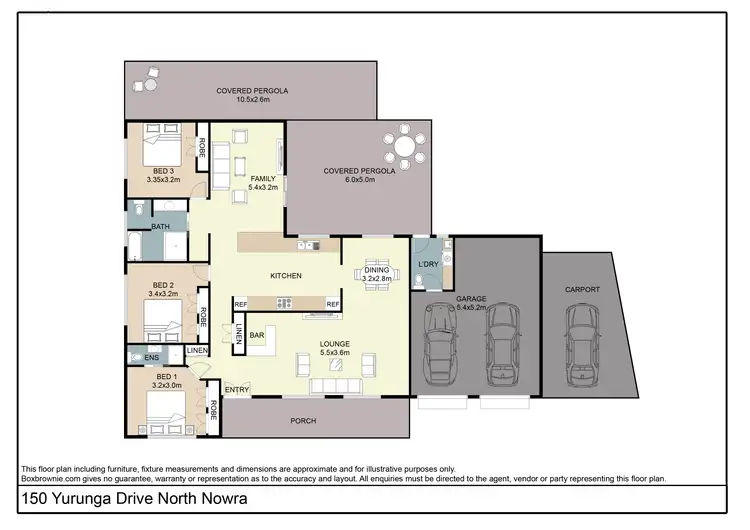 Floorplan of Homely house listing, 150 Yurunga Drive, North Nowra NSW 2541