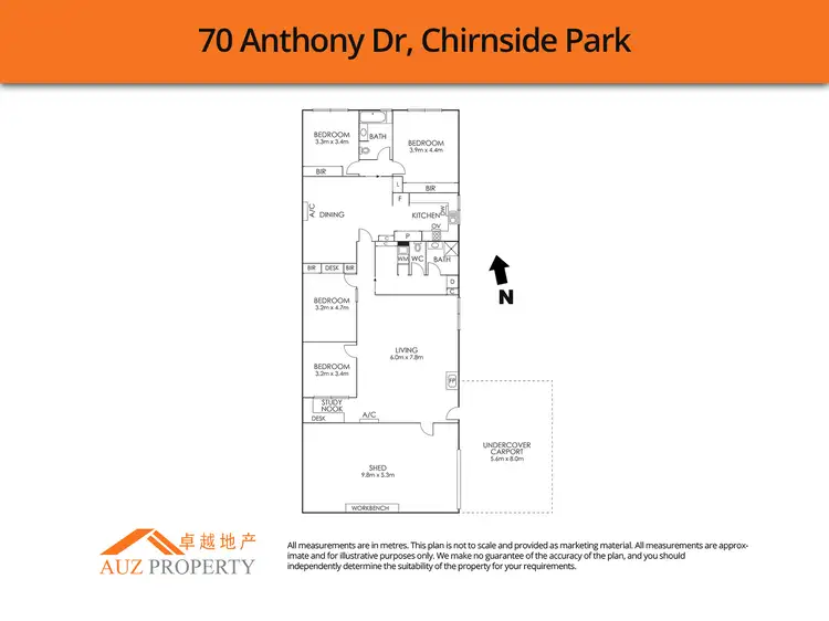 Floorplan of Homely rural property listing, 70 Anthony Drive, Chirnside Park VIC 3116