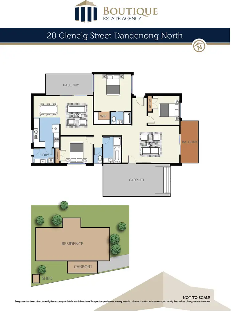 Floorplan of Homely house listing, 20 Glenelg Street, Dandenong North VIC 3175