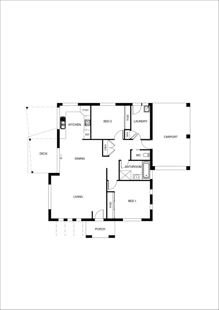 Floorplan of Homely townhouse listing, 4 Bevington Bend, Lavington NSW 2641