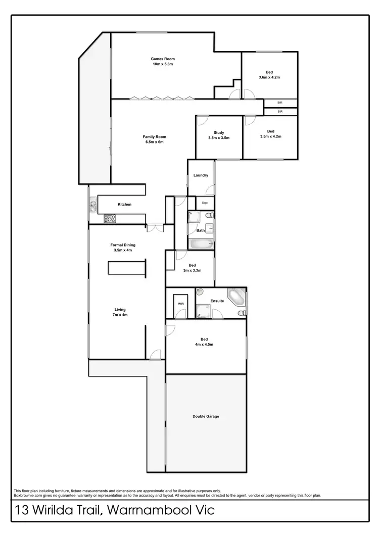 Floorplan of Homely house listing, 13 Wirilda Trail, Warrnambool VIC 3280