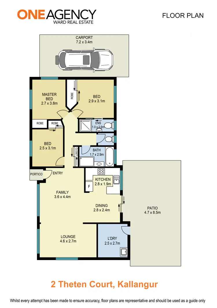Floorplan of Homely house listing, 2 Theten Court, Kallangur QLD 4503