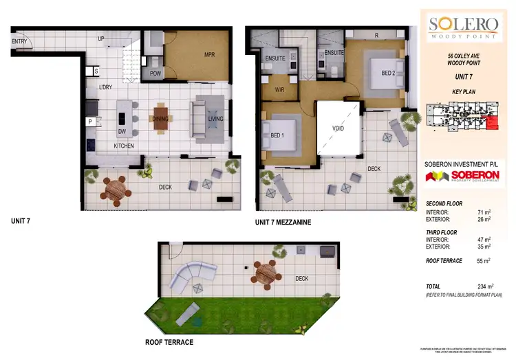 Floorplan of Homely apartment listing, 7/56 OXLEY AVENUE, Woody Point QLD 4019