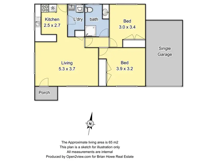 Floorplan of Homely unit listing, 1/5 Carrier Street, Benalla VIC 3672