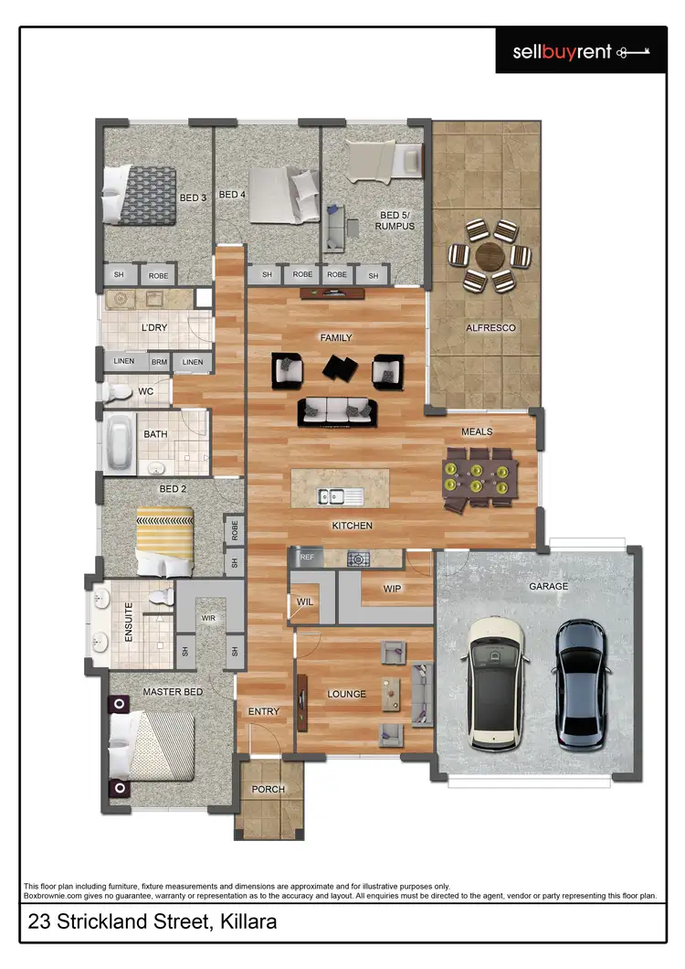 Floorplan of Homely house listing, 23 STRICKLAND STREET, Killara VIC 3691